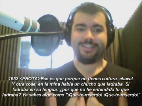 Enrique Colinet, @Baxayaun realizando el doblaje de UnEpic